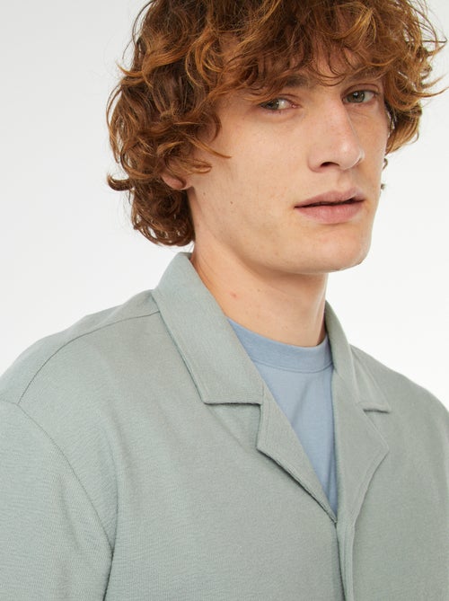 Camisa de manga curta e colarinho de polo - Kiabi