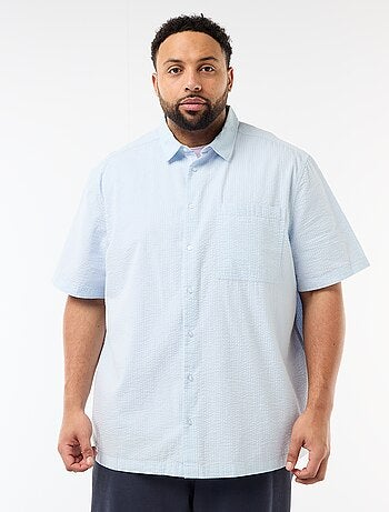 Camisa de manga curta em crepe