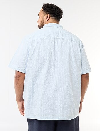 Camisa de manga curta em crepe