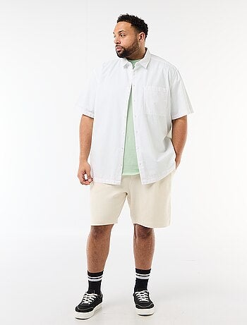 Camisa de manga curta em crepe