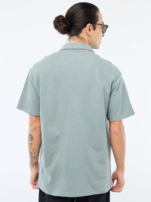 Camisa de manga curta em malha - Kiabi