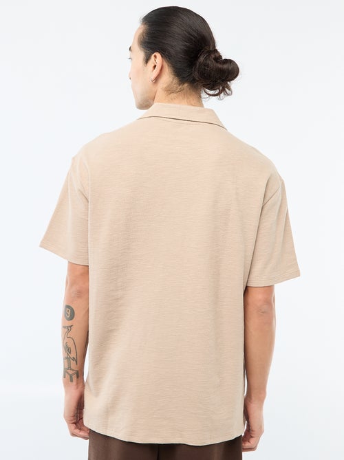Camisa de manga curta em malha - Kiabi