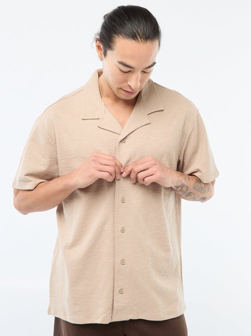 Camisa de manga curta em malha - Kiabi