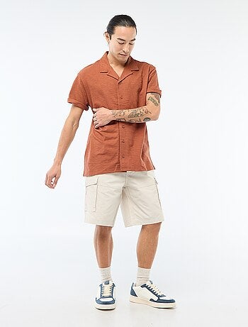 Camisa de manga curta em malha