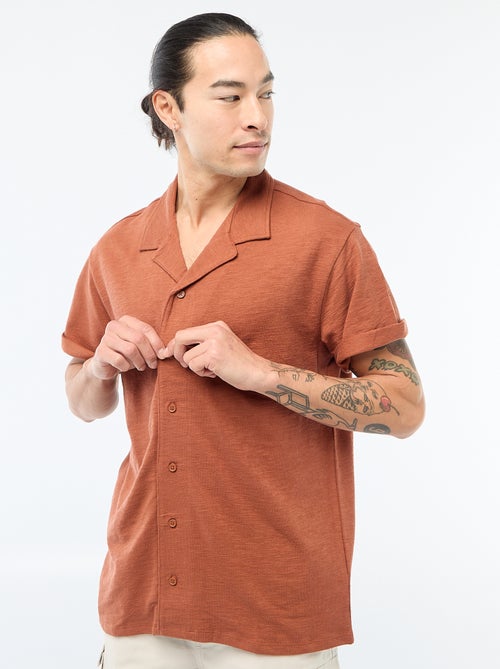 Camisa de manga curta em malha - Kiabi