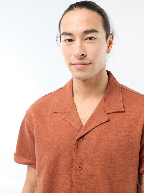 Camisa de manga curta em malha - Kiabi