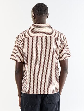 Camisa de manga curta em malha fantasia