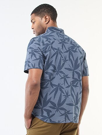 Camisa de manga curta leve com padrão