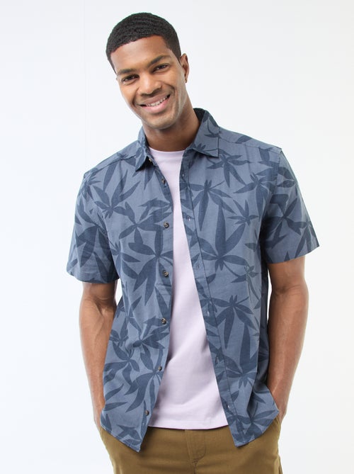 Camisa de manga curta leve com padrão - Kiabi