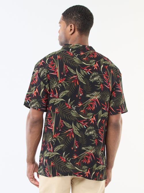 Camisa de manga curta leve com padrão - Kiabi