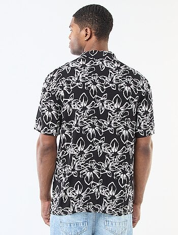 Camisa de manga curta leve com padrão