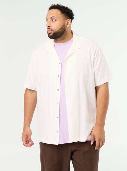 Camisa de manga curta lisa - Kiabi