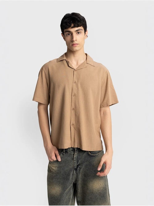 Camisa de manga curta regular fit giesto - Kiabi