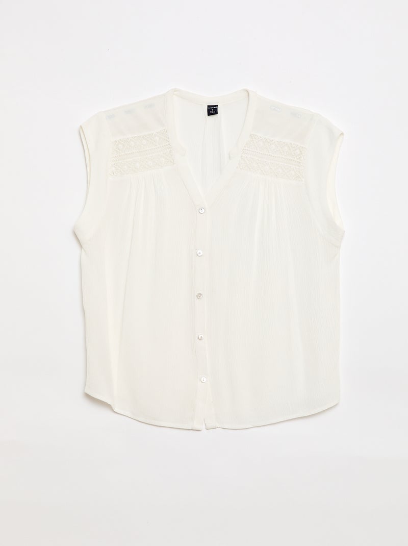 Camisa de manga curta So Easy Branco - Kiabi