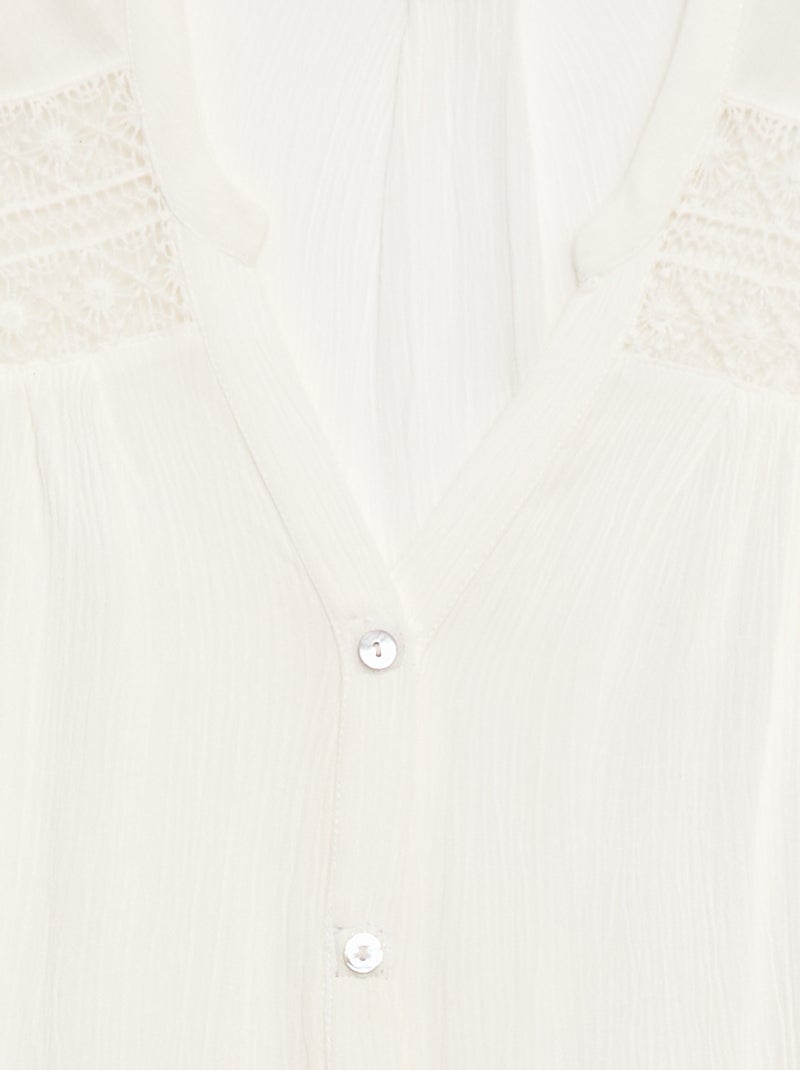 Camisa de manga curta So Easy Branco - Kiabi