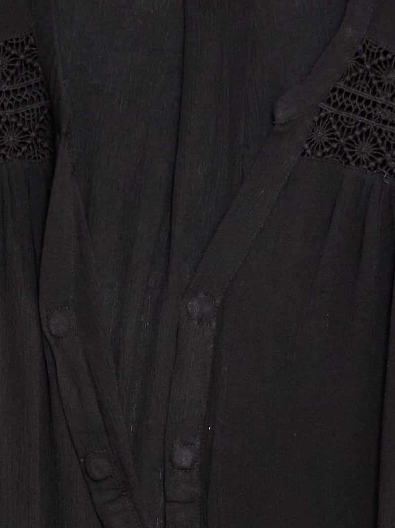 Camisa de manga curta So Easy Preto - Kiabi
