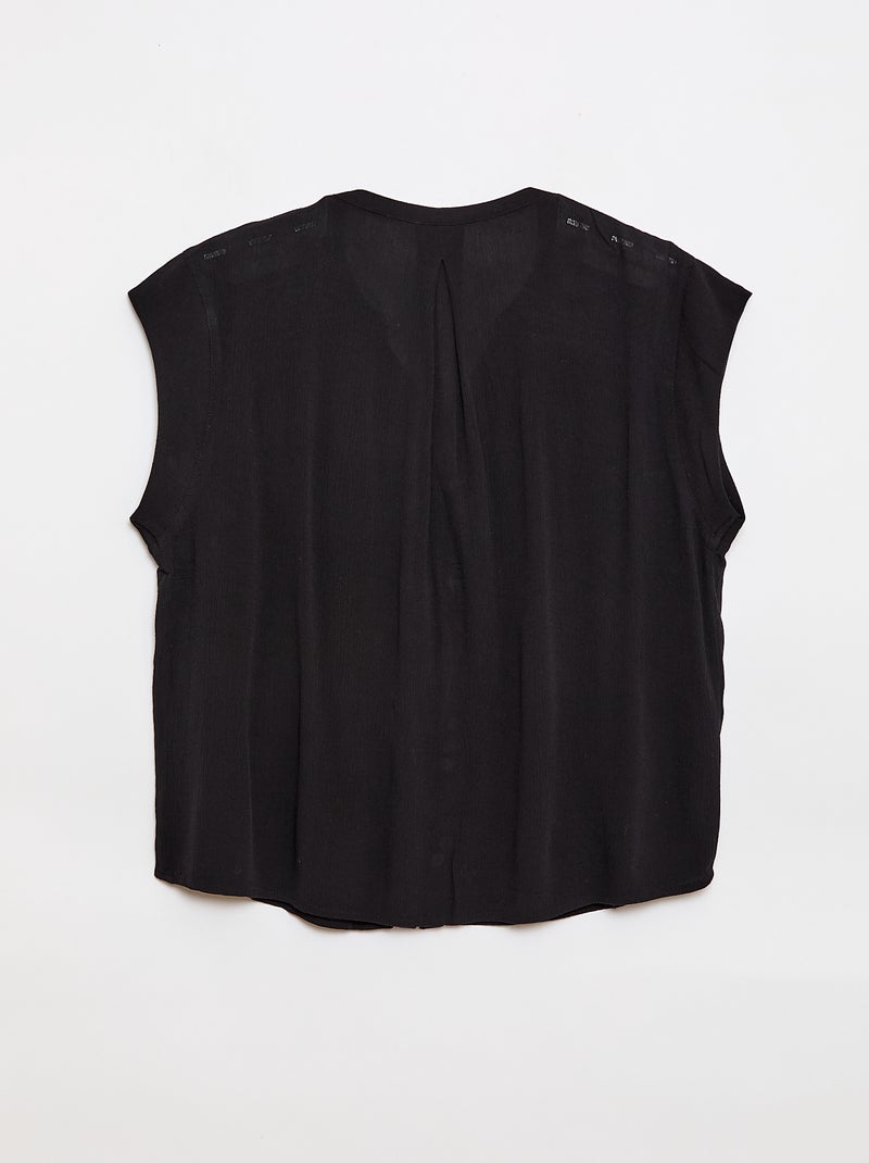 Camisa de manga curta So Easy Preto - Kiabi