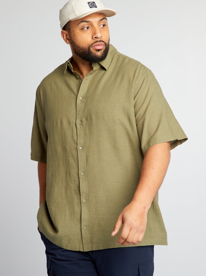 Camisa de manga curta VERDE - Kiabi