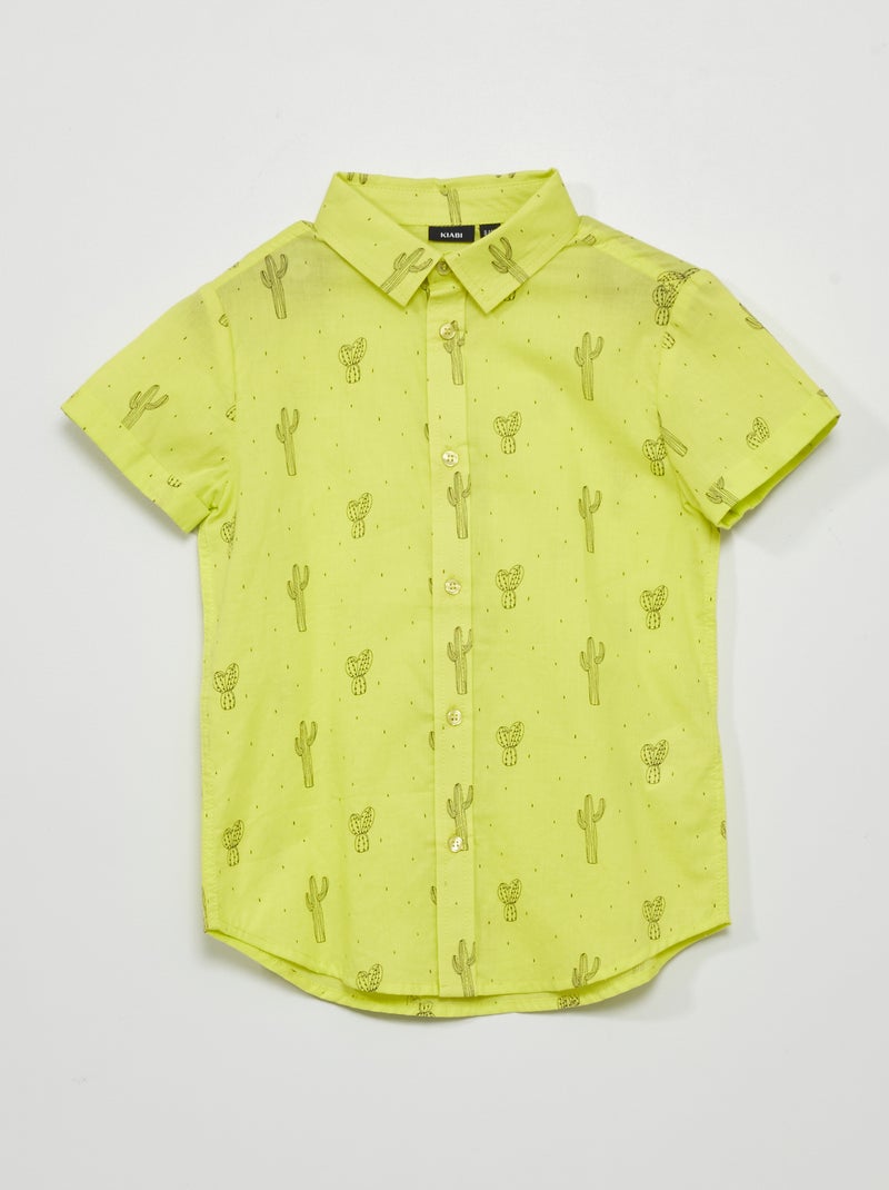 Camisa de manga curta VERDE - Kiabi