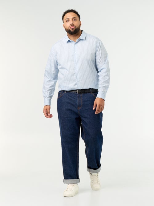 Camisa de mangas compridas com padrão - Kiabi