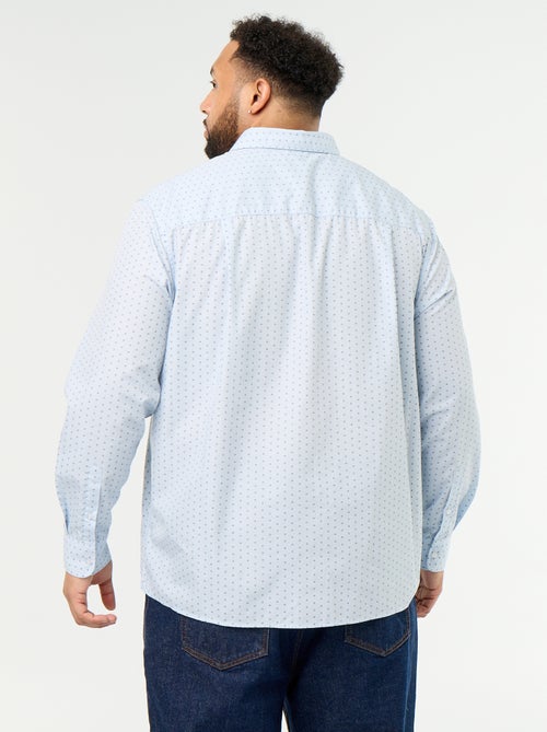 Camisa de mangas compridas com padrão - Kiabi