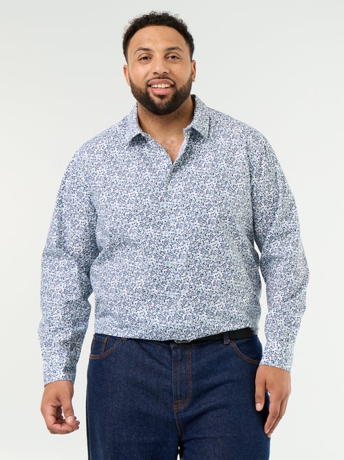 Camisa de mangas compridas com padrão - Kiabi
