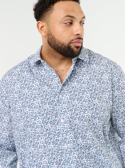 Camisa de mangas compridas com padrão - Kiabi