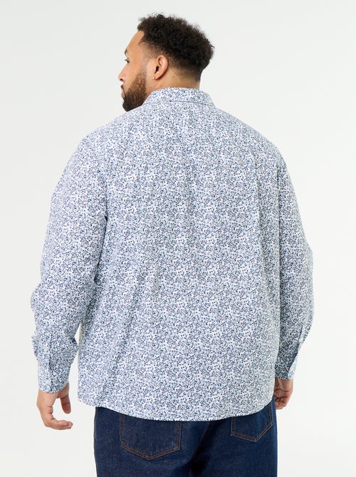 Camisa de mangas compridas com padrão - Kiabi