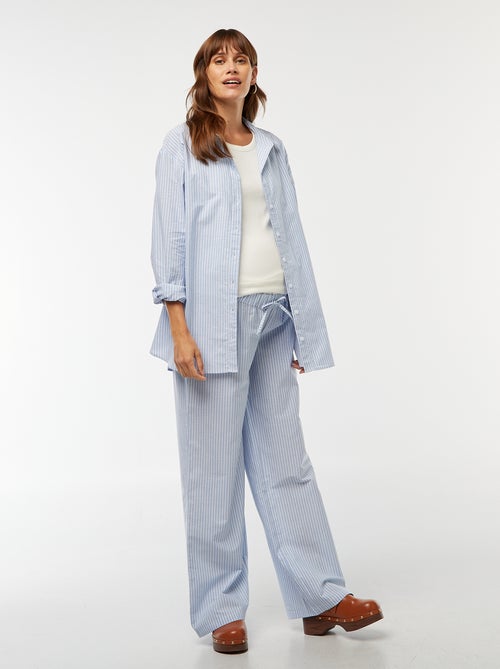 Camisa de maternidade às riscas - Kiabi