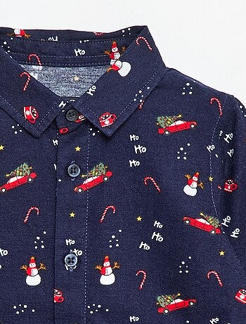 Camisa de Natal all-over em algodão