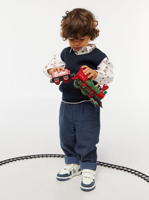 Camisa de Natal all-over em algodão - Kiabi