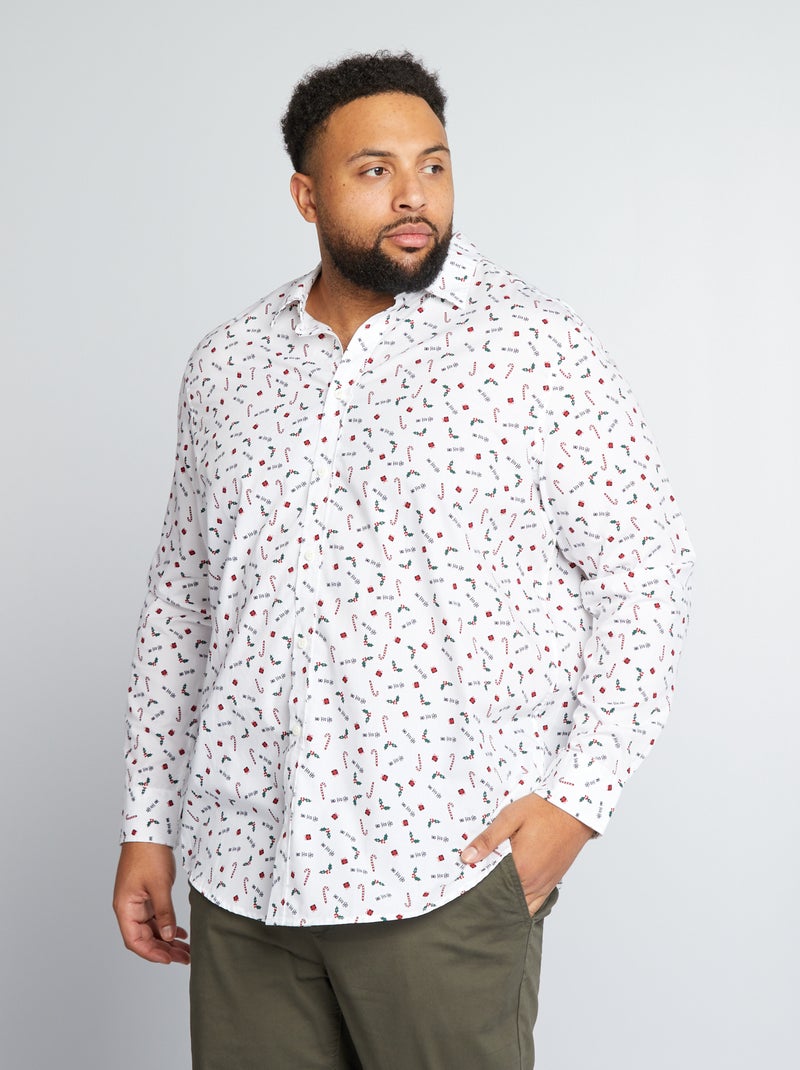 Camisa de Natal BRANCO - Kiabi