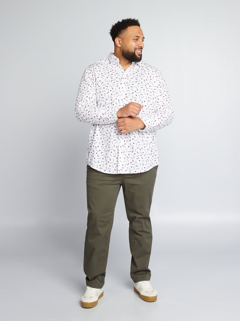 Camisa de Natal BRANCO - Kiabi