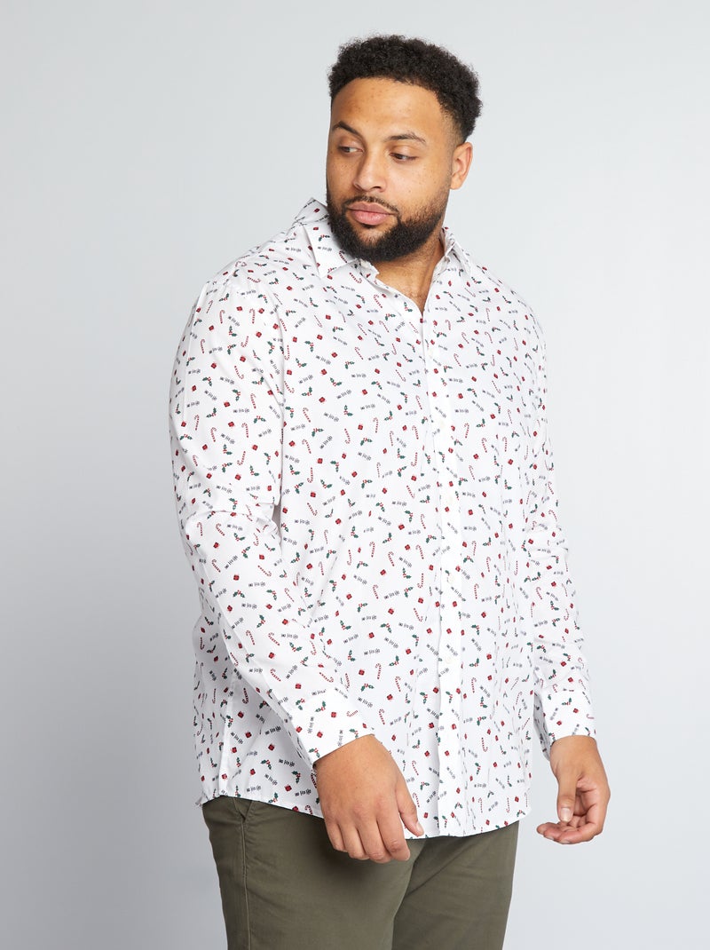 Camisa de Natal BRANCO - Kiabi