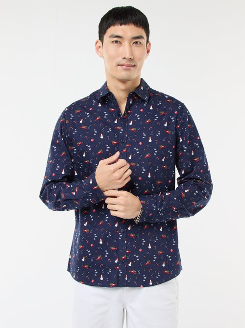 Camisa de Natal com Estampado - Kiabi