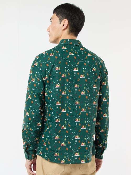Camisa de Natal com Estampado - Kiabi
