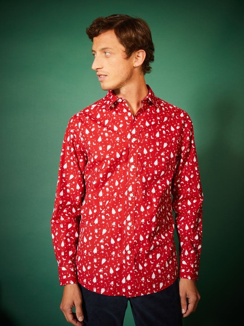 Camisa de Natal com motivos VERMELHO - Kiabi
