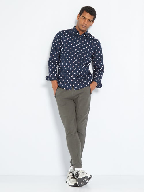 Camisa de 'Natal' em popelina - Kiabi