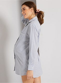 Camisa de noite às riscas - Kiabi