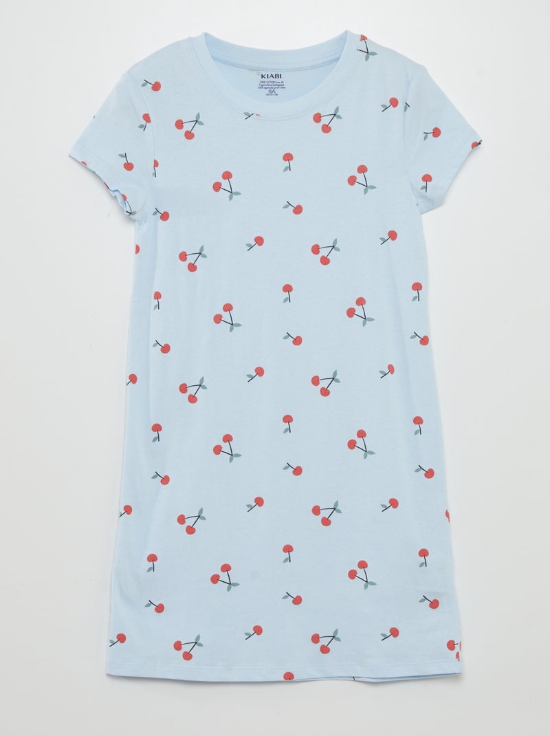 Camisa de noite com motivo AZUL - Kiabi
