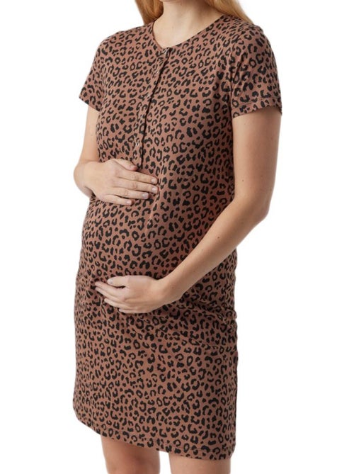 Camisa de Noite de Maternidade Vero Moda Lia Leo para Mulher - Kiabi Camisa de Noite de Maternidade Vero Moda Lia Leo para Mulher - Kiabi
