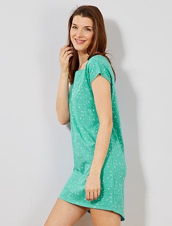 Camisa de noite em algodão - Kiabi