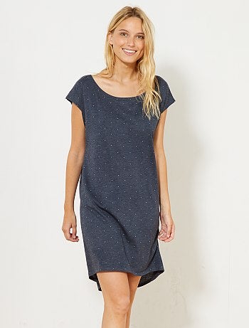 Camisa de noite em algodão - Kiabi