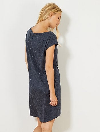 Camisa de noite em algodão - Kiabi