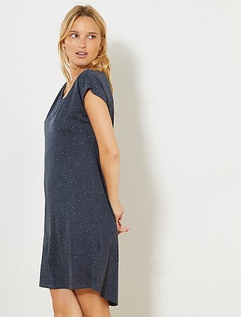 Camisa de noite em algodão - Kiabi