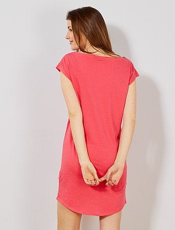 Camisa de noite em algodão - Kiabi