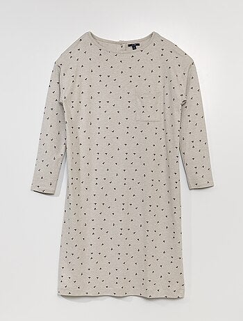 Camisa de noite em jersey - coleção fácil de vestir