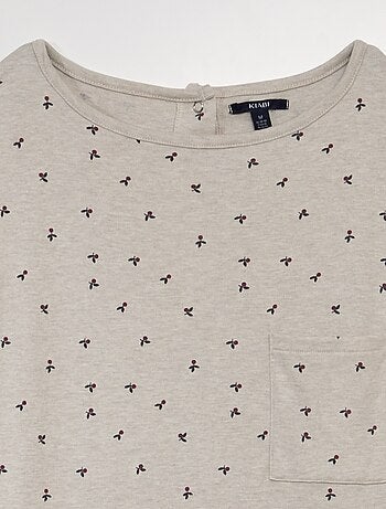 Camisa de noite em jersey - coleção fácil de vestir