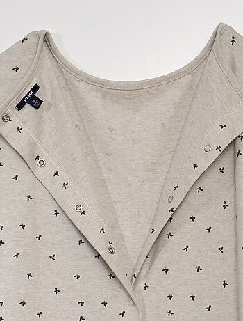 Camisa de noite em jersey - coleção fácil de vestir