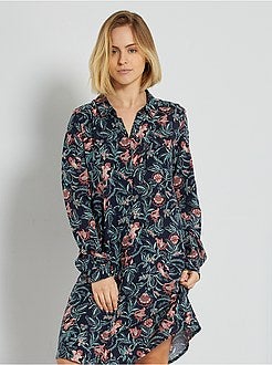 Camisa de noite estampada - Kiabi